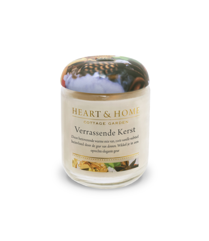 Heart & Home Middelgrote Geurkaars - Verrassende Kerst 1st
