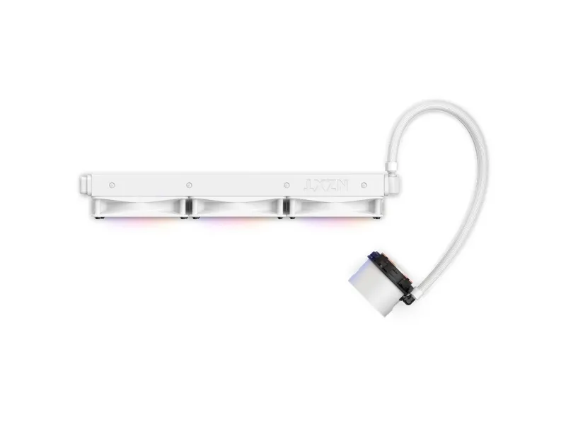 NZXT Kraken 360 RGB - Processors flydende kølesystem - (for: LGA115x Socket, LGA1200, LGA1700, AM4, AM5, sTRX4, TR4) - kobber - 120 mm - hvidmatteret