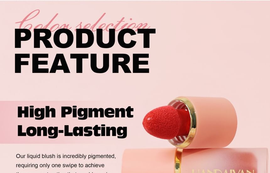 HANDAIYAN - Mousse Liquid Blush - 6 kleuren