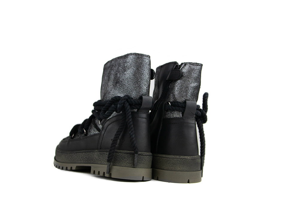 Hip Boots Black Glitter Combi