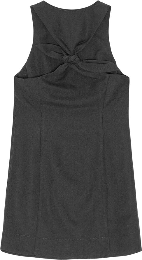 Ganni Light Twill Suiting Mini Dress Black