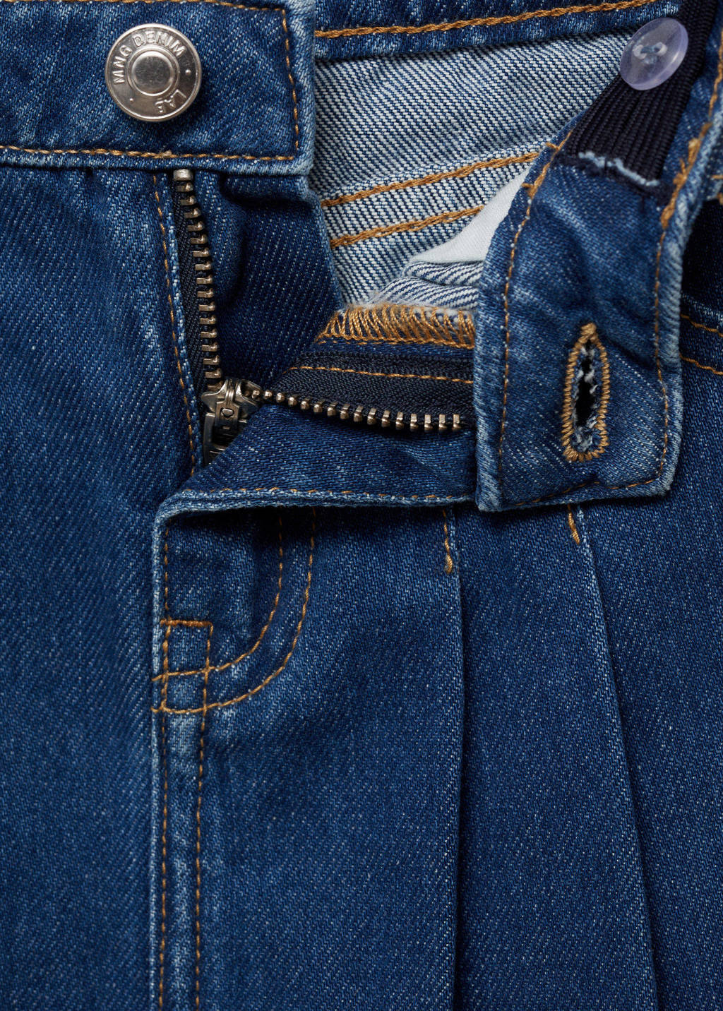 Mango Kids denim spijkerrok medium blue denim