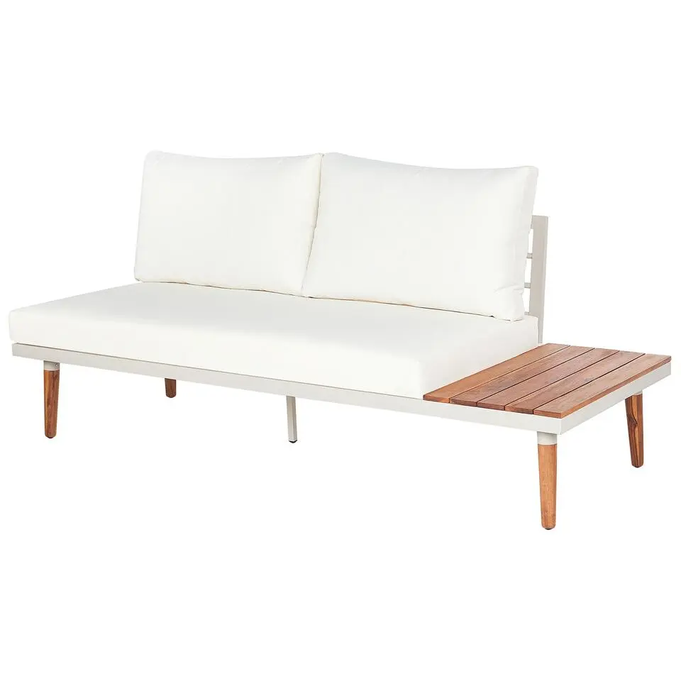 CORATO - Loungeset voor 5 - Wit - Acaciahout