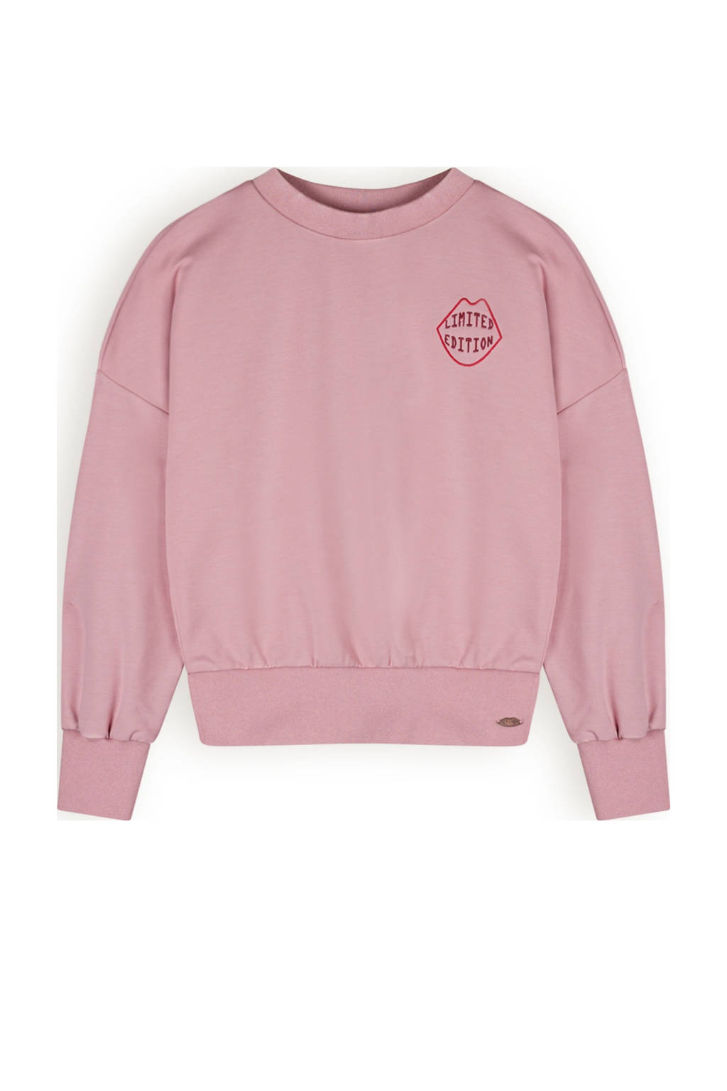 NoBell’ sweater Kim met backprint oudroze