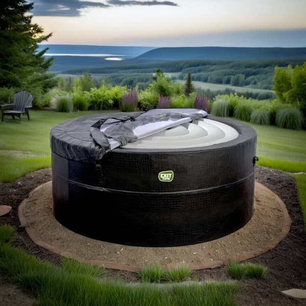 Oppblåsbart boblebad Florence – 2400 W | 154 x 154 x 65 cm | Jacuzzi for 4 personer | 100 massasjedyser | Opptil 40 °C oppvarming | Oppblåsbart spa in
