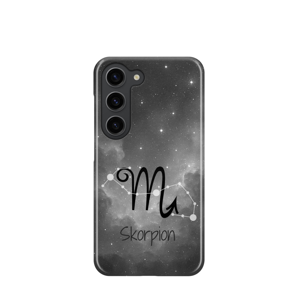 Samsung Galaxy S23 5G Kunststoff Hülle Skorpion 4 - Grau