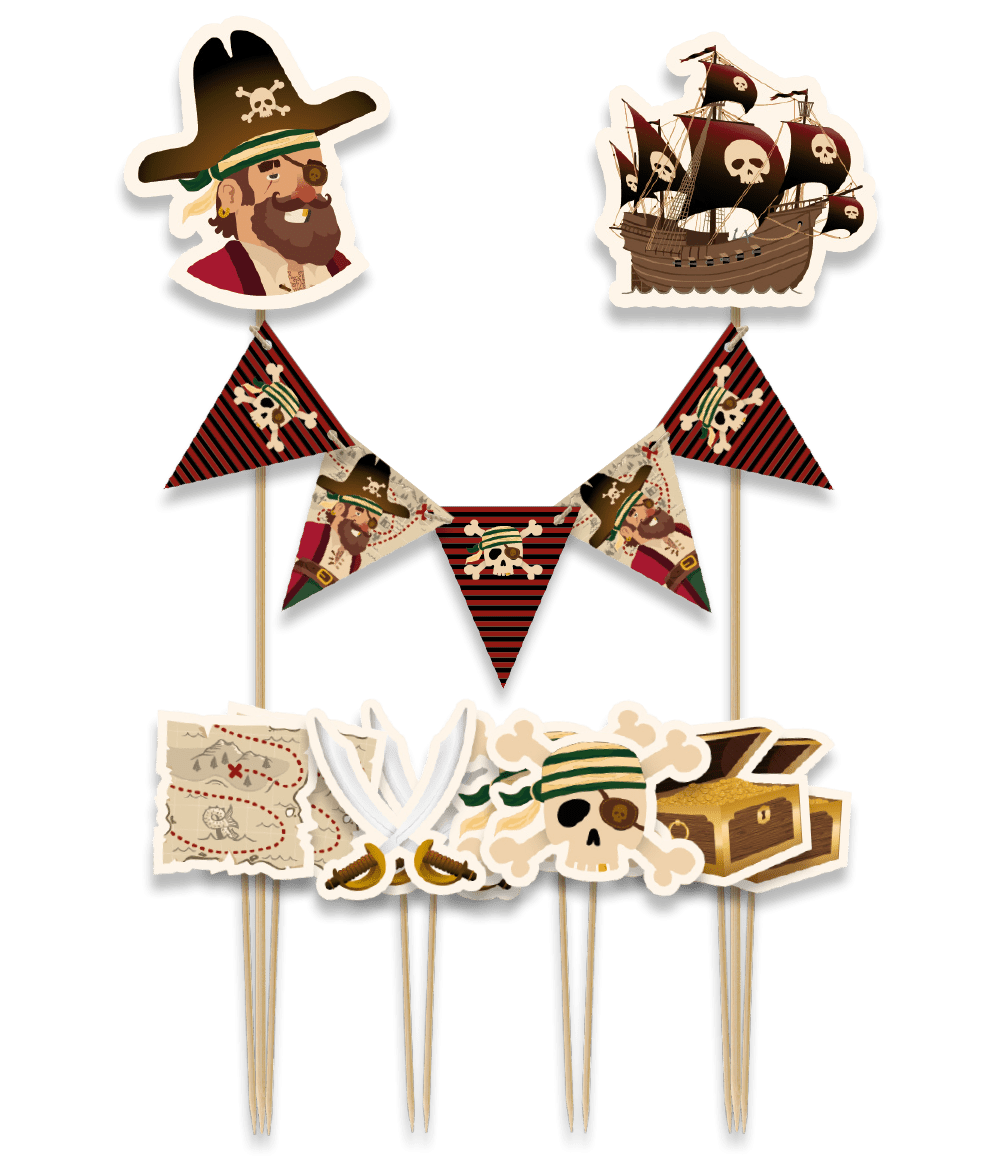 Piraat Taarttopper 30cm