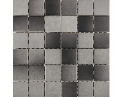 Keramisch mozaïek voor de douche R10B grijs/antraciet geglazuurd 30x30 cm