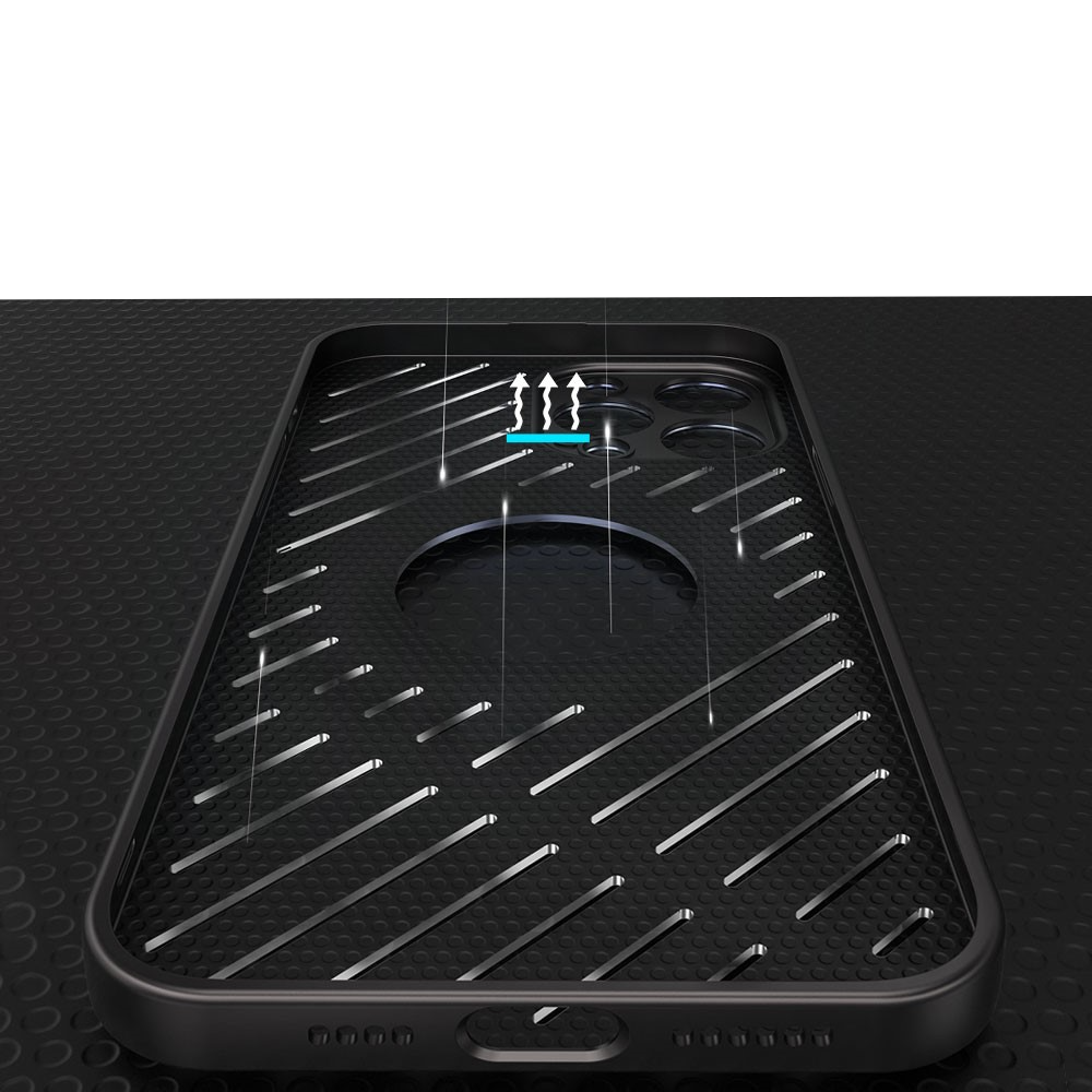 iPhone 14 Pro MagSafe Hybrid Hardcase Hülle mit Kameraschutz - Schwarz