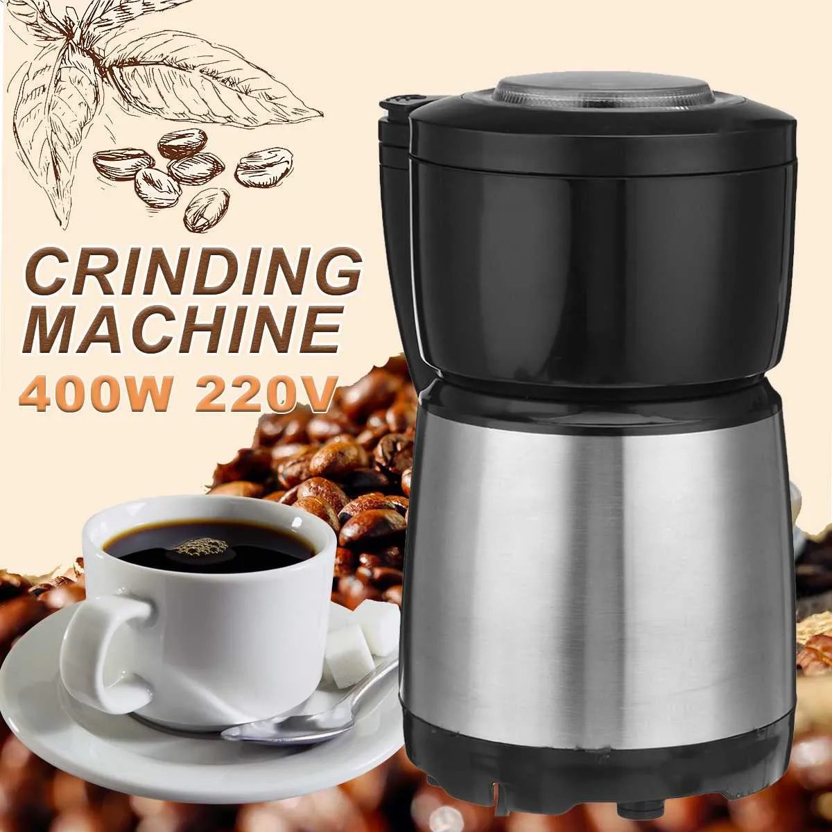 Universal Moulin à café électrique 400W 220V