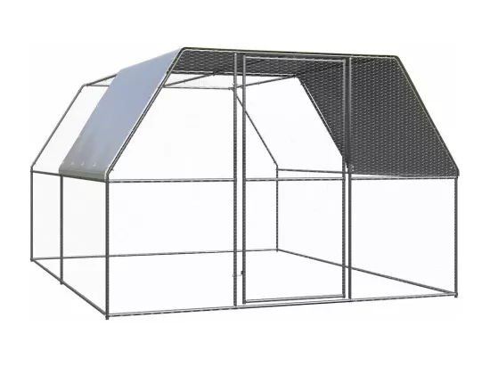 Poulailler 3x4x2 m acier galvanisé