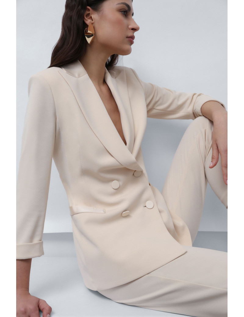 IMPERIAL VESTE BLAZER FEMME BOUTONS APPARENTS ECRU