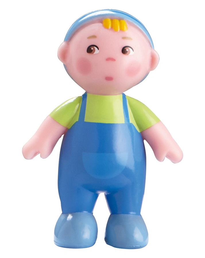 Biegepuppe LITTLE FRIENDS – BABYS MIA & MAX in bunt
