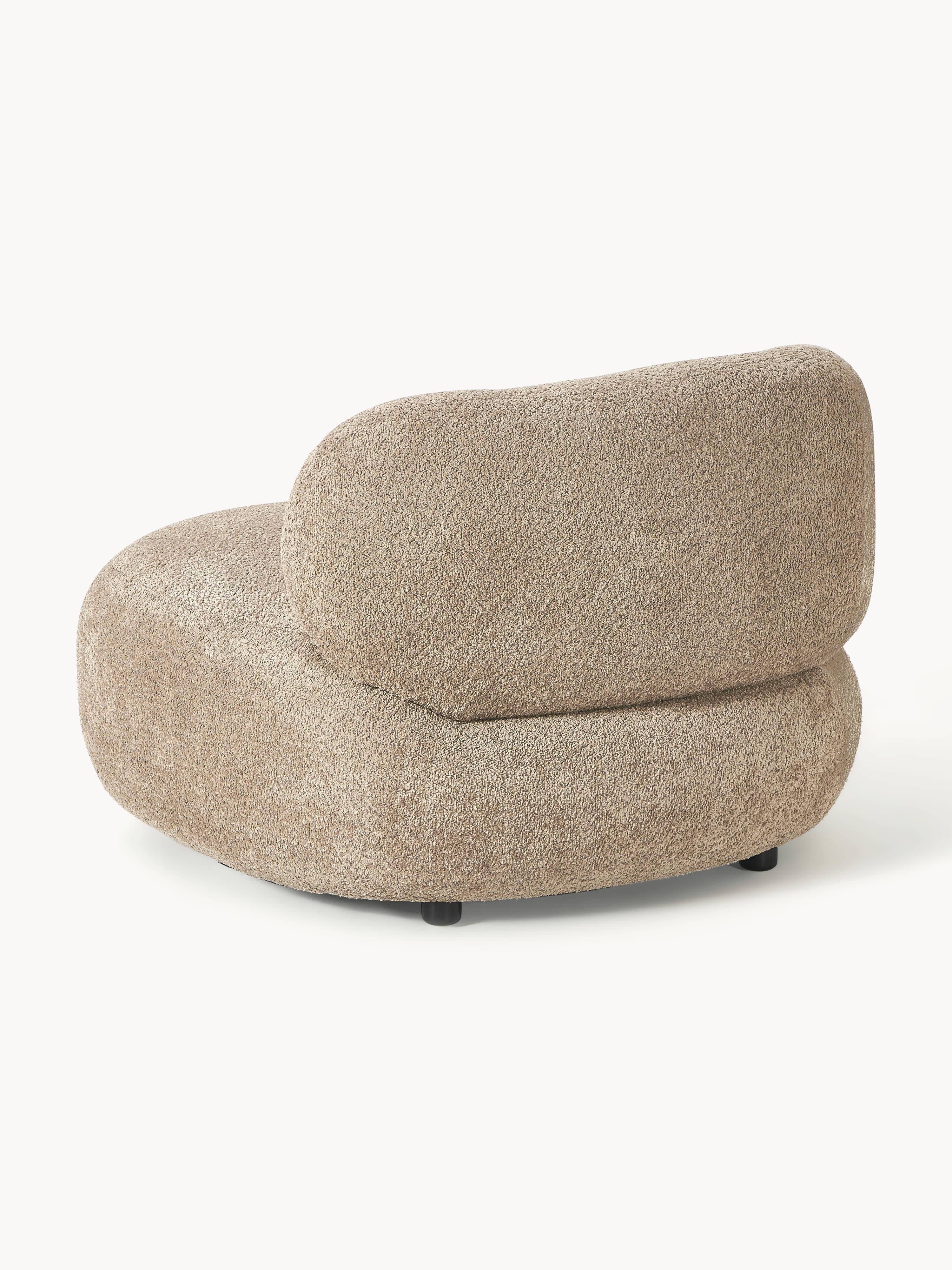 Loungefauteuil Alba van teddy bouclé