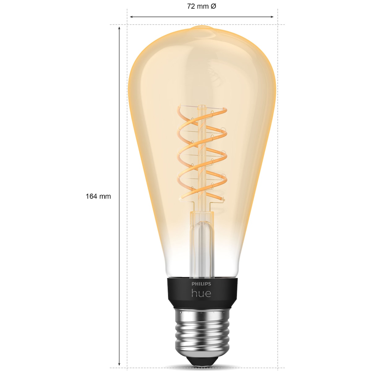 Philips Hue W lyspære 7,2W Filament ST72 E27
