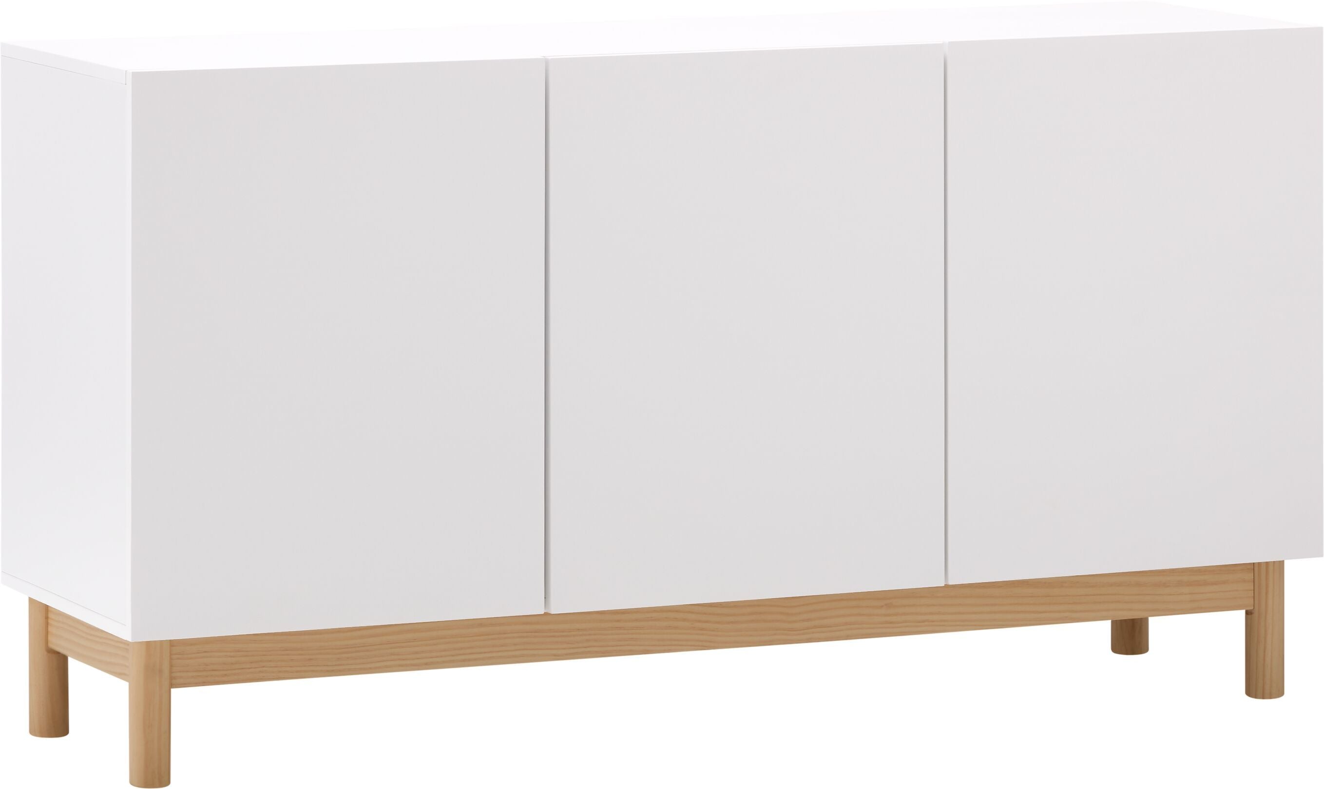 MARLIN Sideboard - Weiss / B: 140.0 cm x T: 41.5 cm x H: 75.0 cm