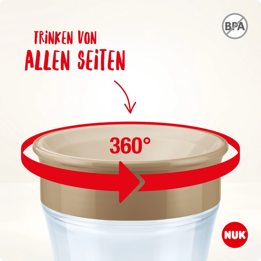 NUK Trinklernbecher Mini Magic Cup 160 ml ab dem 6. Monat, rot