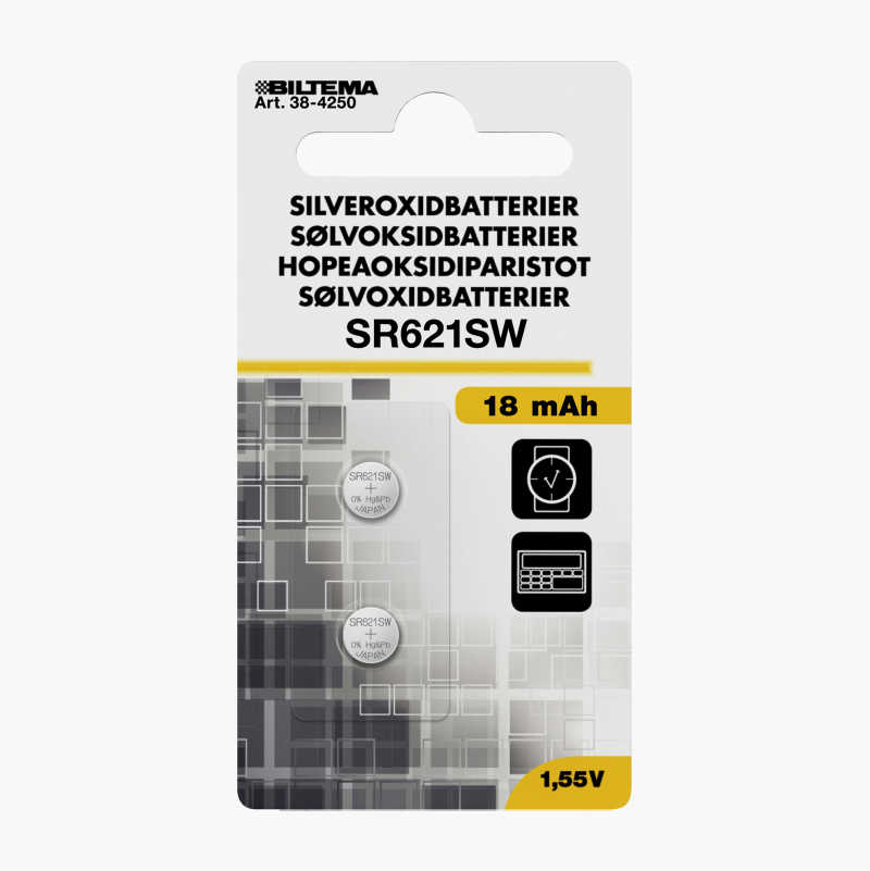 SØLVOKSIDBATTERIER 1,5 V SR60