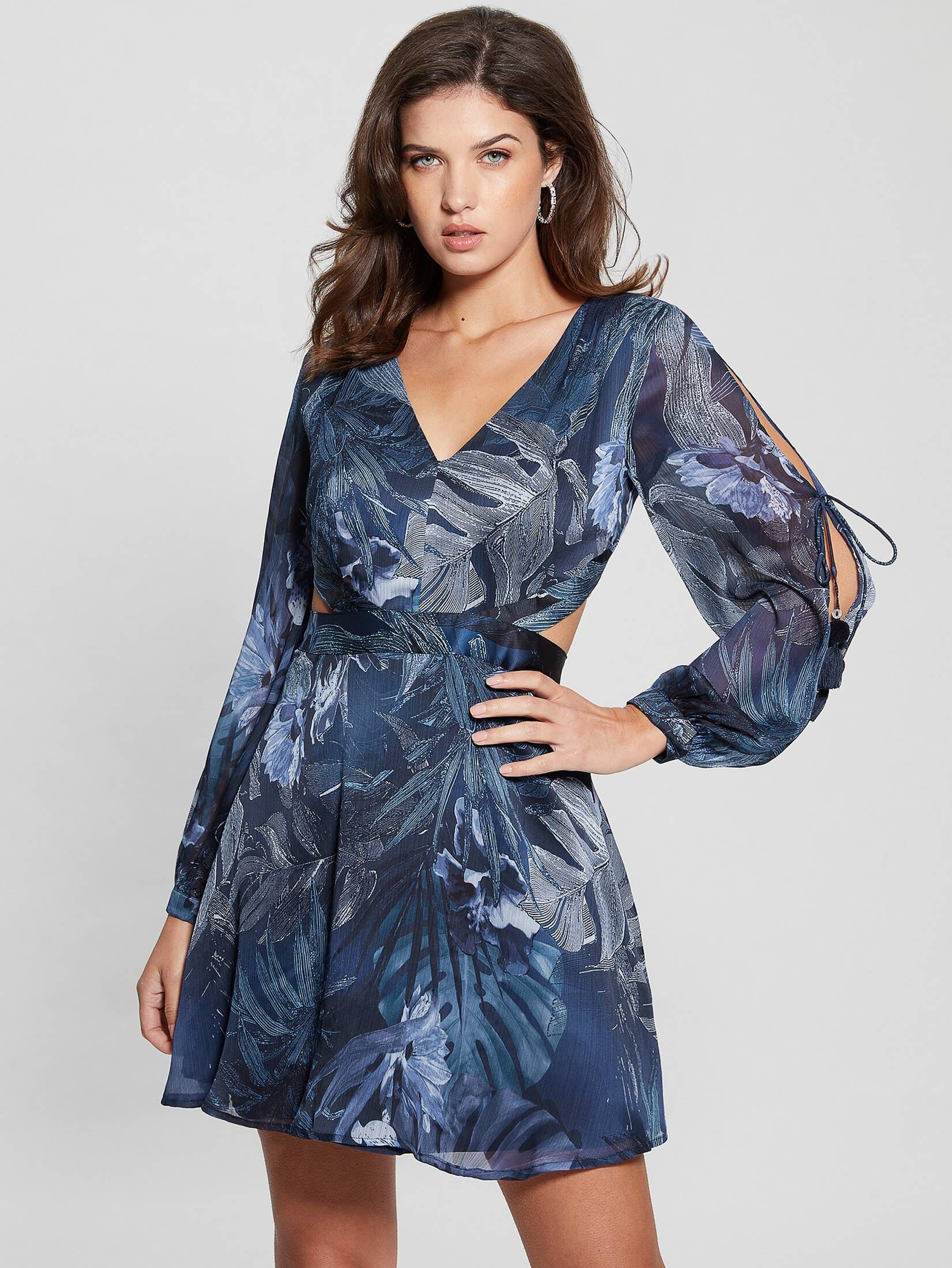 Guess| Damen Chiffonkleid FARRAH