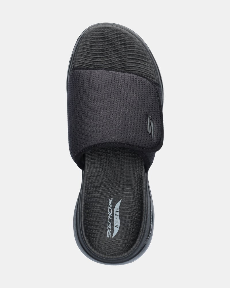 Skechers Go Walk Arch Fit Manta Ray Bay Slippers  - zwart