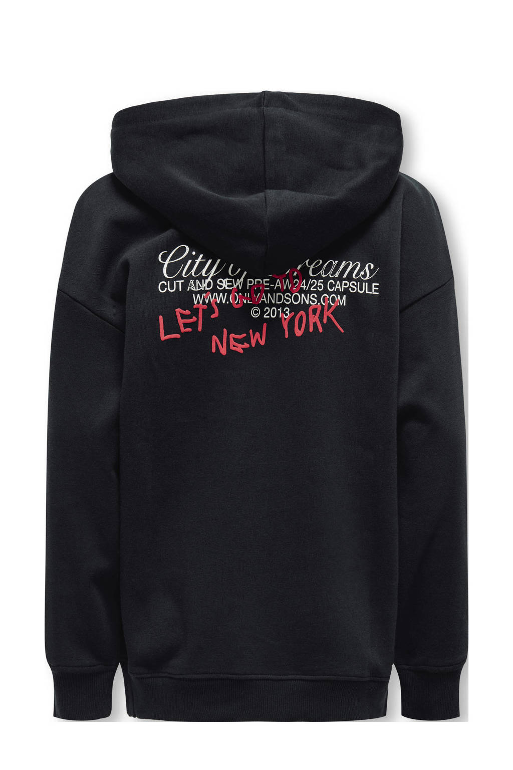 ONLY hoodie KOBRAMON zwart