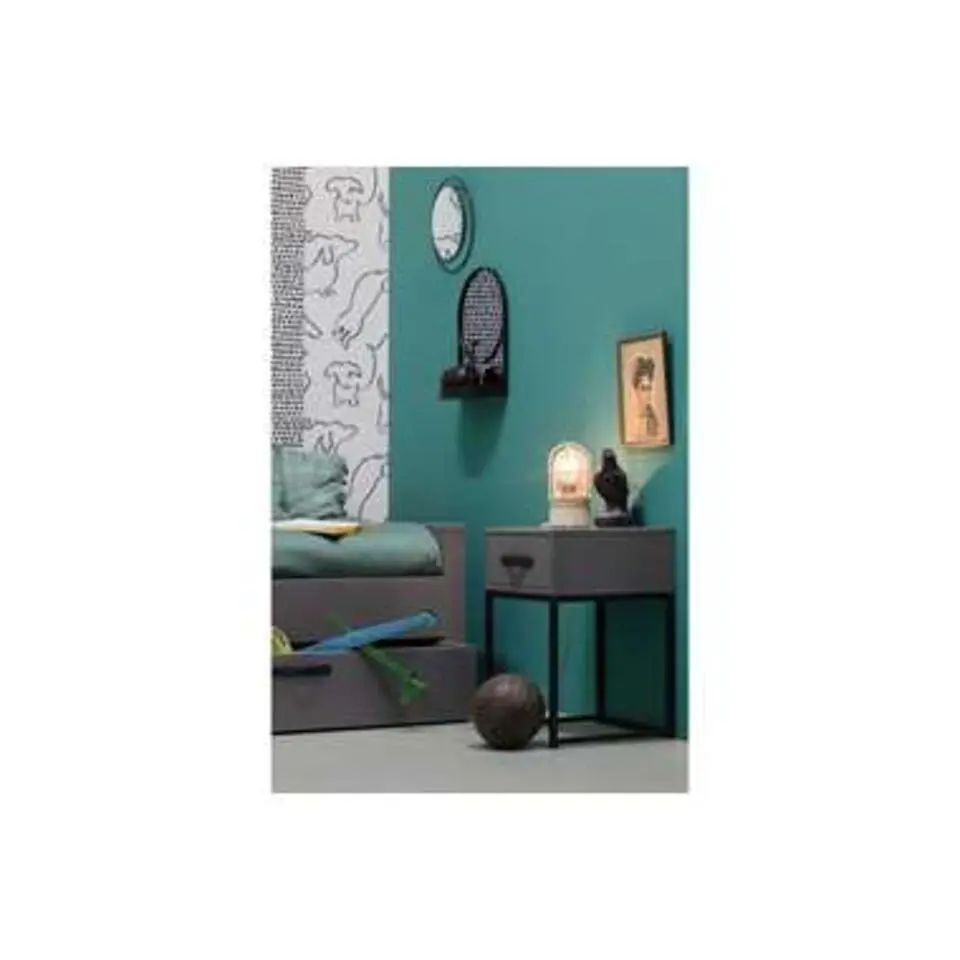 WOOOD Morris Nachtkast - Grenen - Leem - 52x35x35