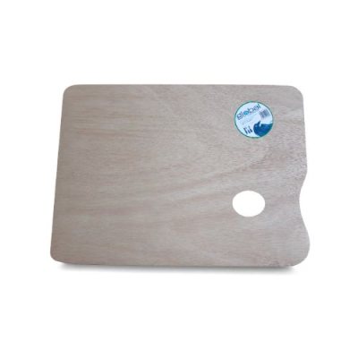 Global Art Supplier Rectangular Wooden Palette : 5mm 30x40
