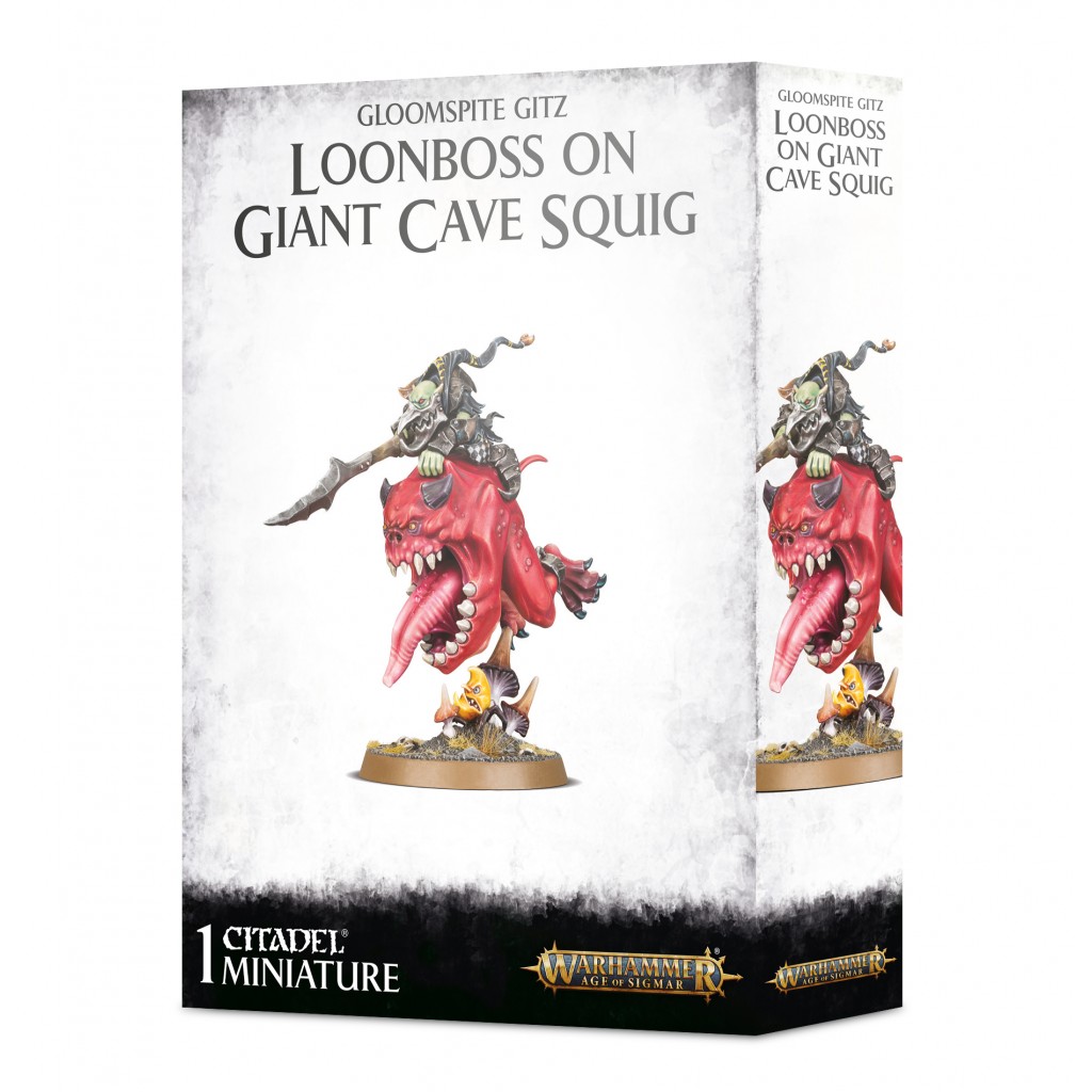 Age of Sigmar : Gloomspite Gitz - Loonboss on Giant Cave Squig