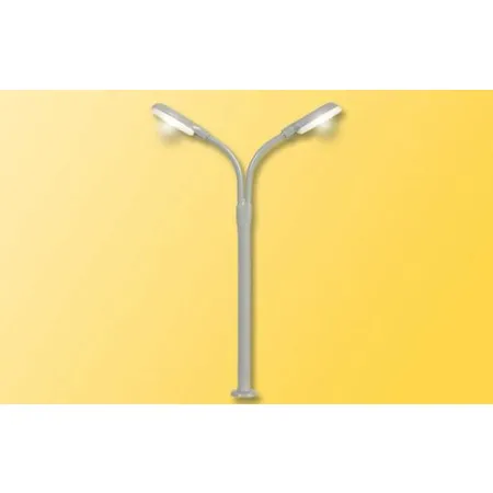 Viessmann Peitschenleuchte doppelt, LED weiß 54 mm