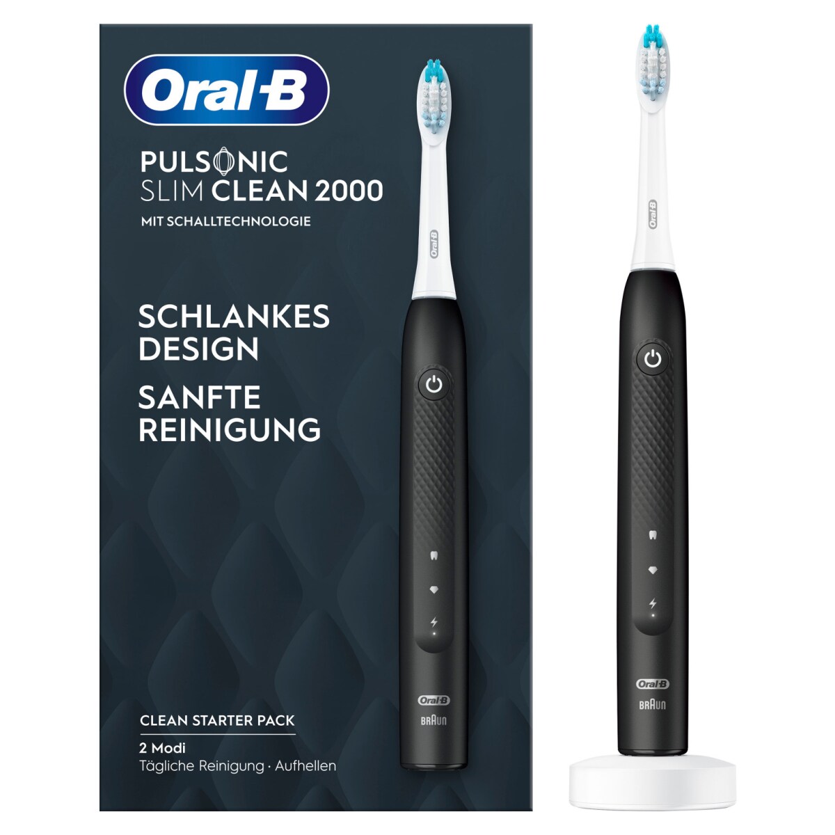 Oral-B Pulsonic Slim Clean 2000 elektrische Zahnbürste Black