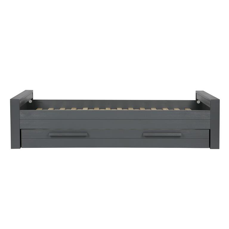 Woood Dennis Bed 90 x 200 cm - Donkergrijs