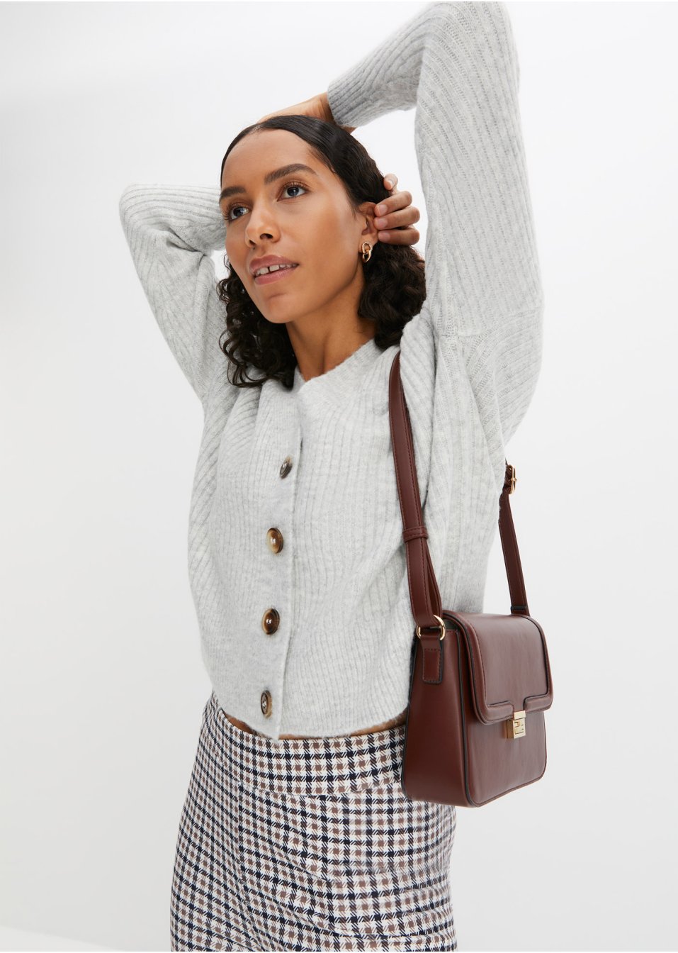 Gilet en maille poilue