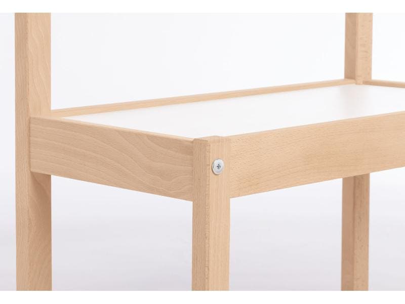 Pinolino Kindersitzgruppe Olaf Nature; Weiss Robuste Sitzbank für Kinder