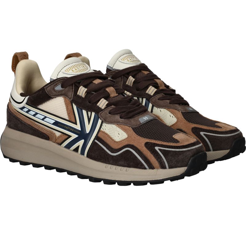 Kaotiko Vancouver Tech Sneakers Bruin Heren