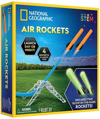 National Geographic Luftdrevet Skumrakett 4 Stk
