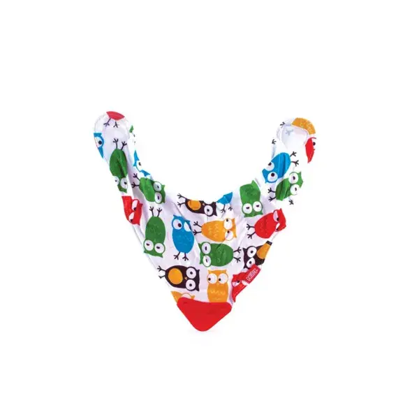 Nuby Bavoir Avec Coin de Dentition Motifs Singes +3 mois