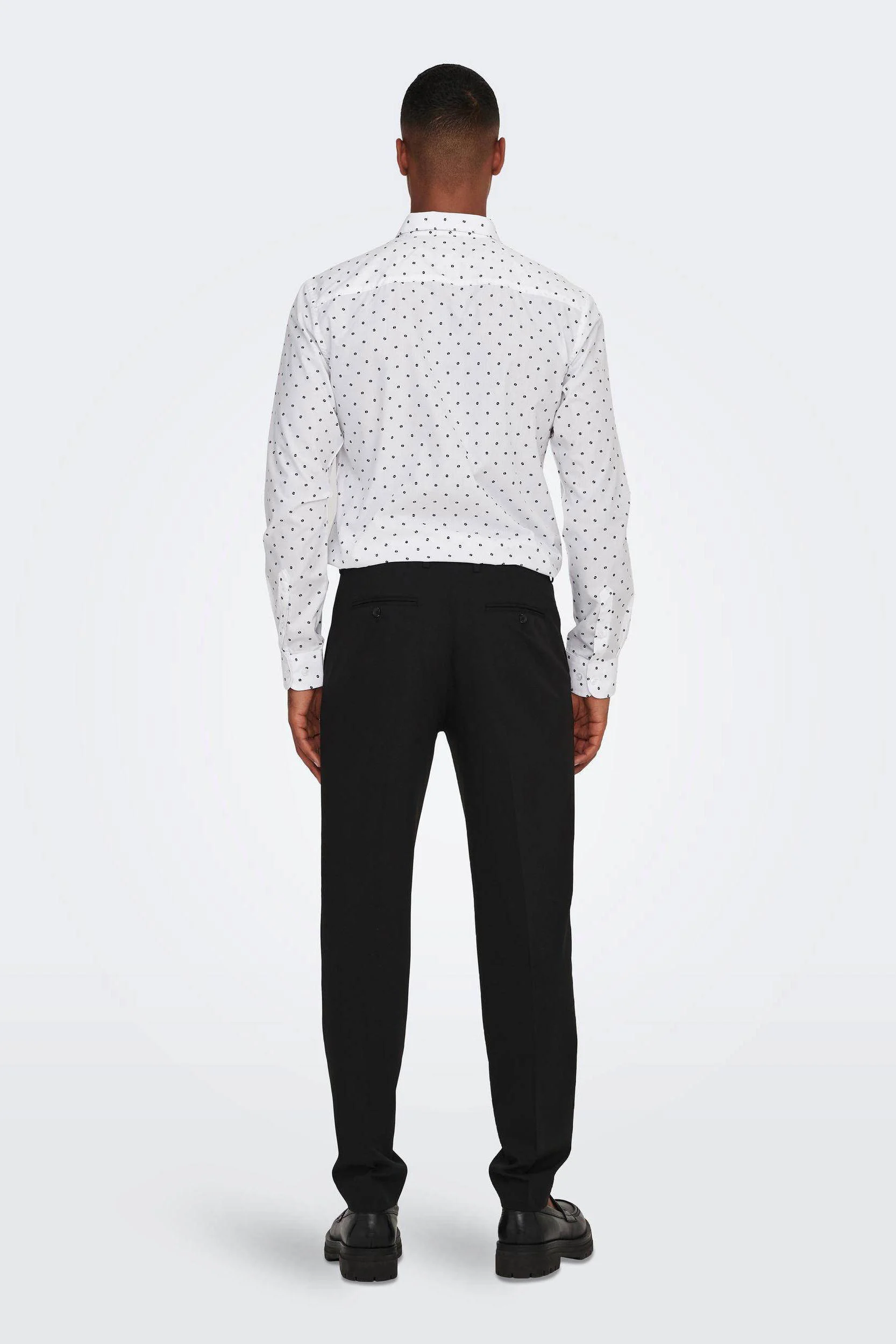 ONLY & SONS slim fit pantalon ONSEVE zwart