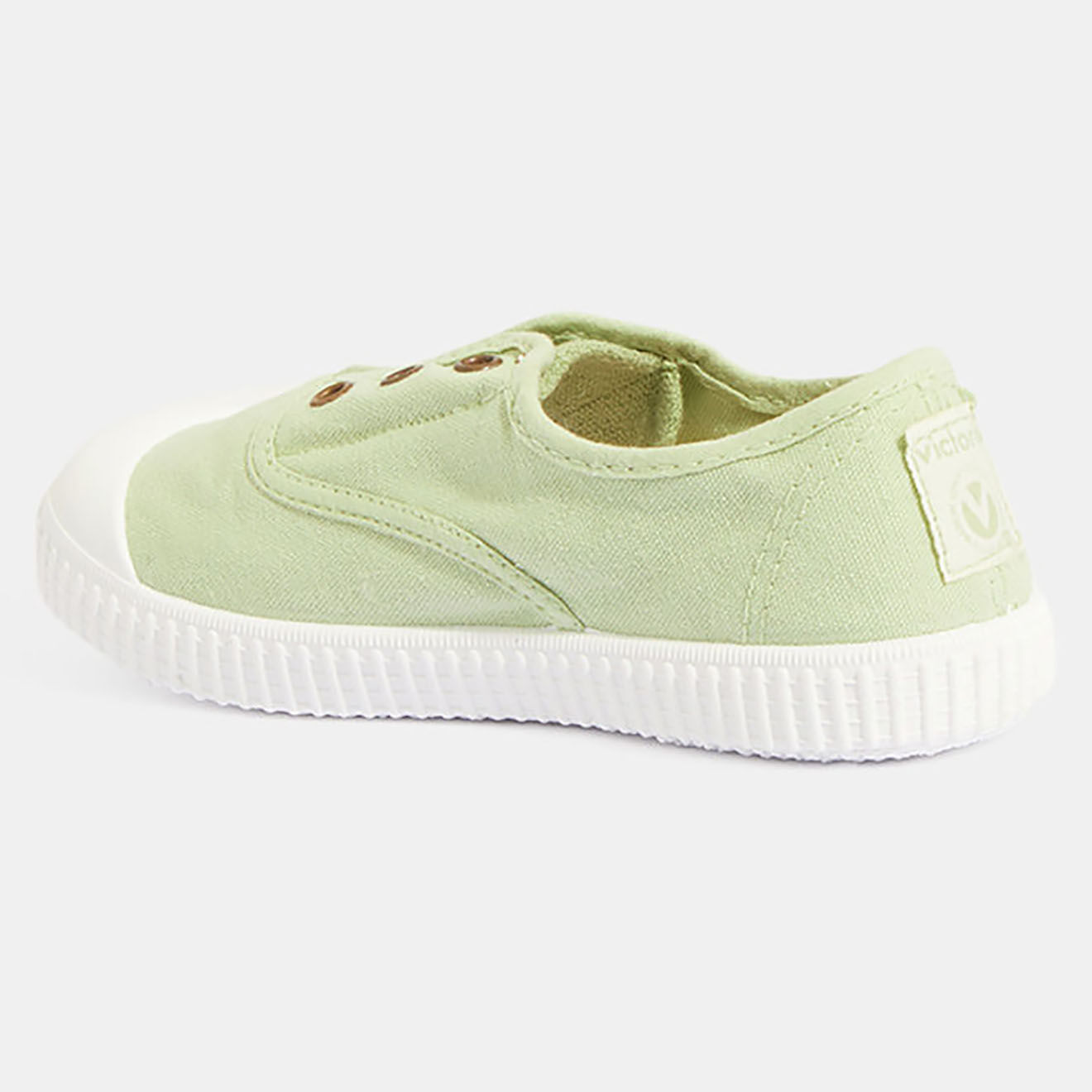 Victoria Baskets en Toile biologique vert clair