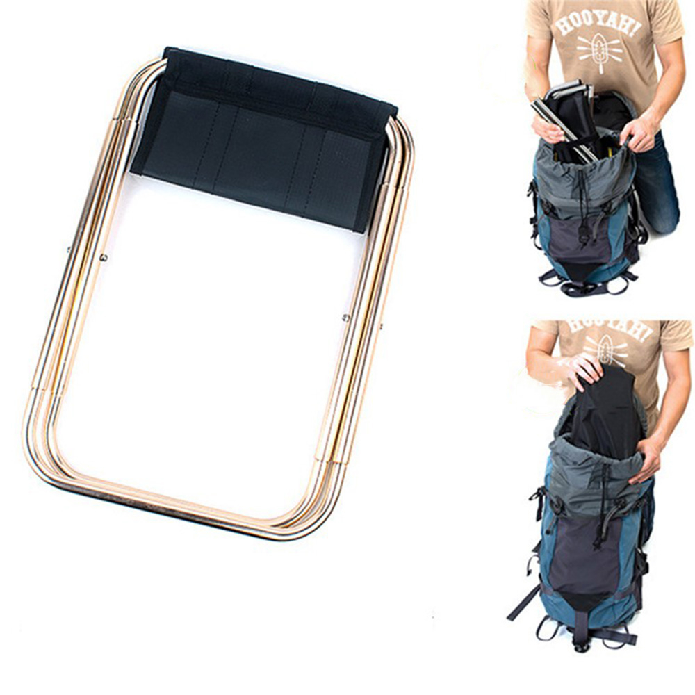 (248x225mm) Faltbarer Outdoor Klapp Hocker Klappstuhl für Camping / Wandern / Festivals / Picknick - Grau