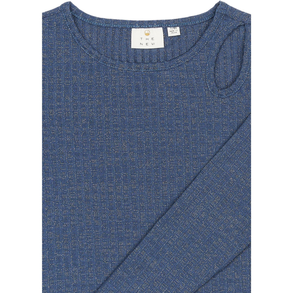 Køb The New Navy Blazer Rina L_S Glitter Rib Tee
