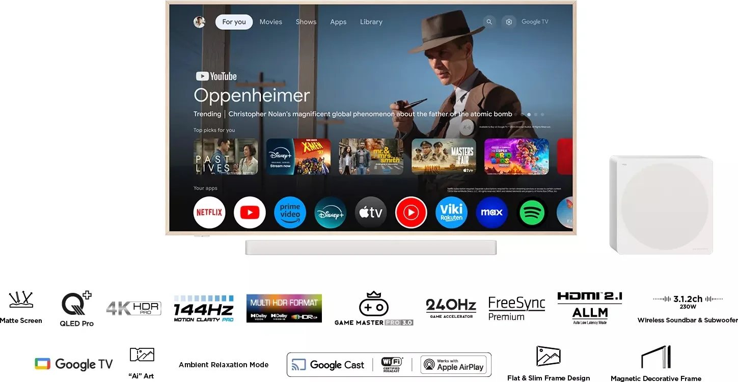 TCL NXTVISION 75A300 Pro Lifestyle TV