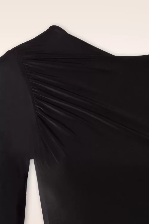 Vintage Chic for Topvintage Moira slinky pencil jurk in zwart