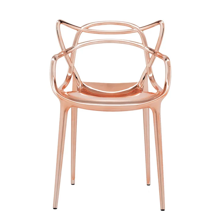 Kartell - Masters Stuhl, metallic kupfer
