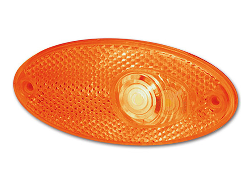 Hella ovaal zijmarkeringslamp orange - LED
