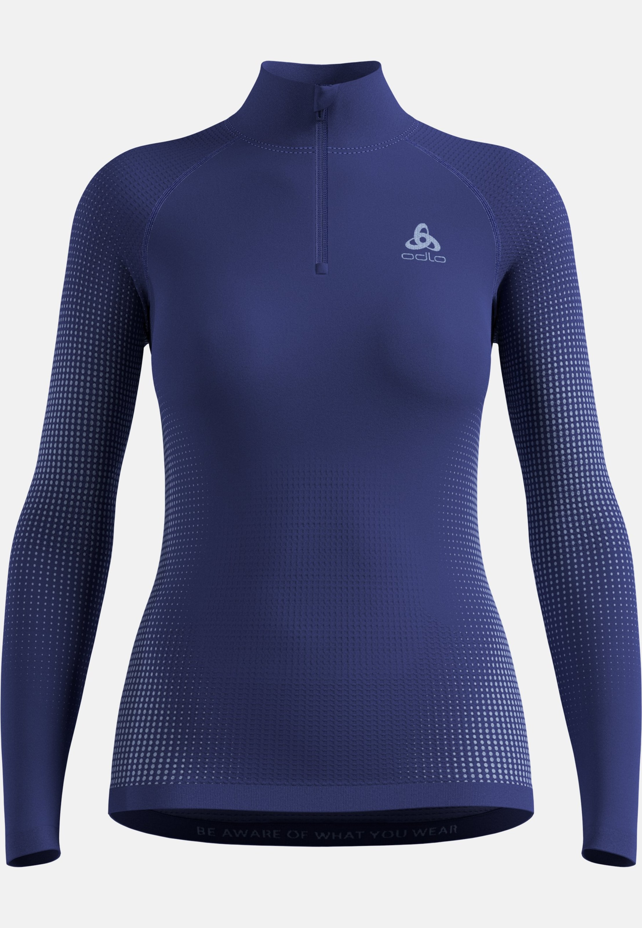 Performance Warm Base Layer Half Zip in Skipper Blue