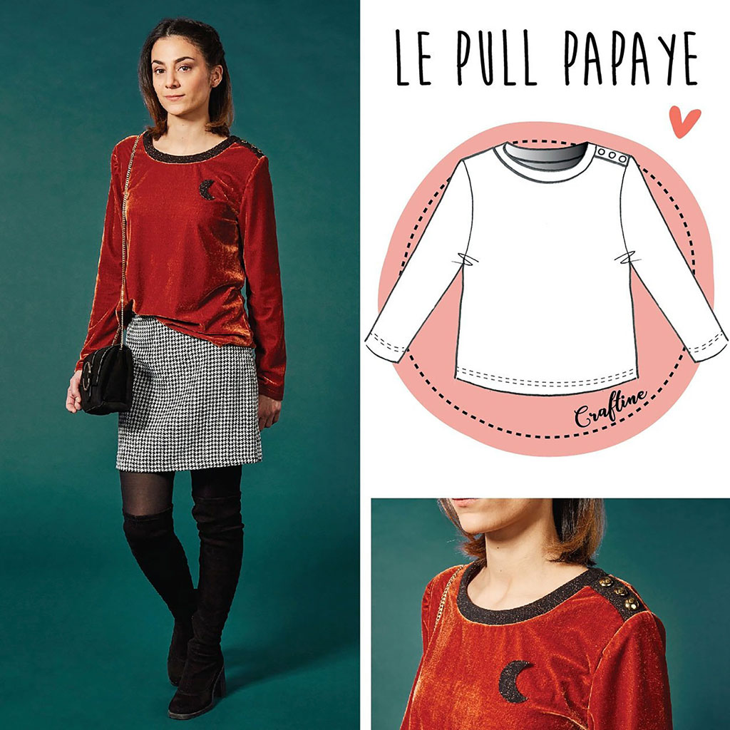Patron pull PAPAYE - CRAFTINE
