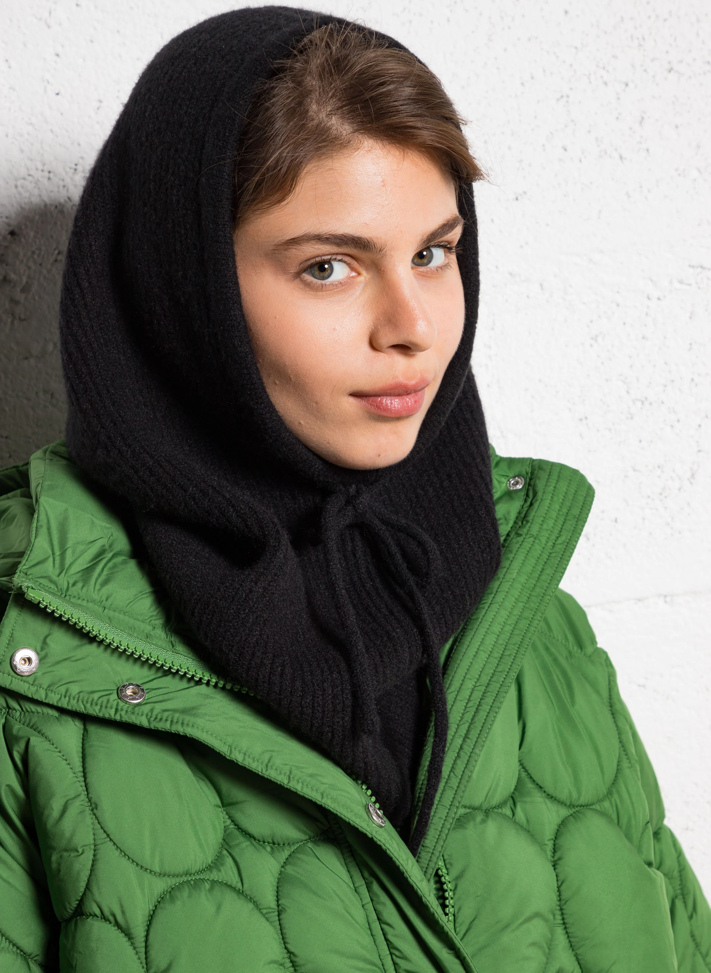 FILISA - Cagoule côtelée | Noir