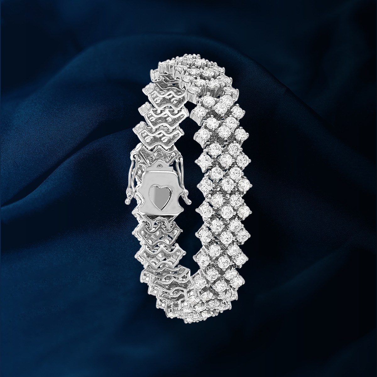 Bracelet argent 925 zirconias 15.5 cm
