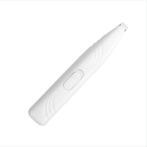 INF Trådløs poteklipper for kjæledyr: Støyreduserende hårtrimmer for hund Hvit