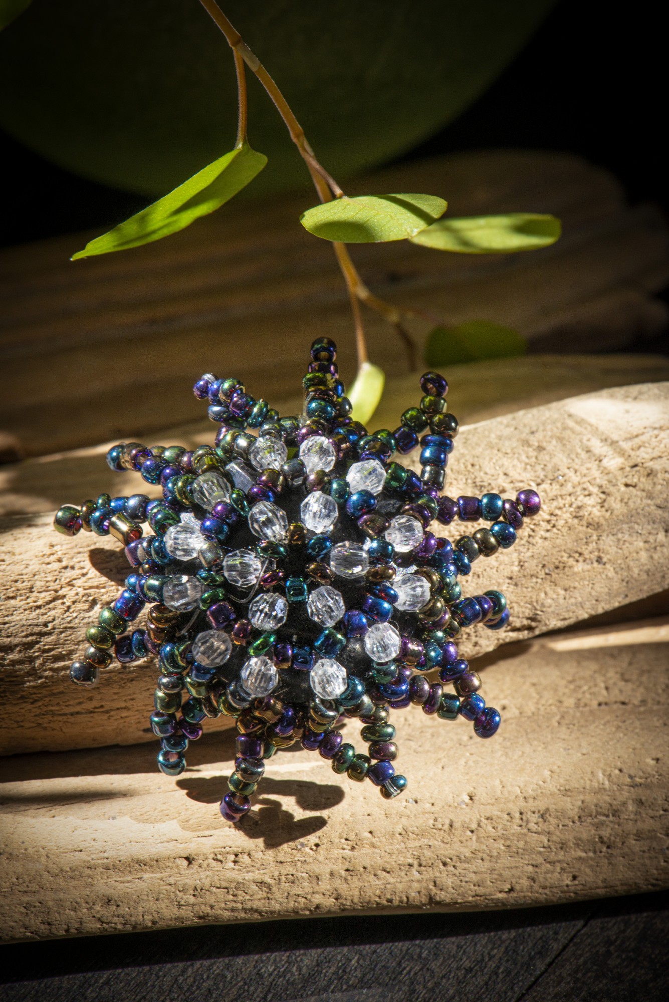 Ring 'Perlenstern', Glasperlen, multicolor, Ø 4 cm, one size günstig bestellen